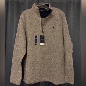 IZOD 1/4 Zip Pull Over mens size Large